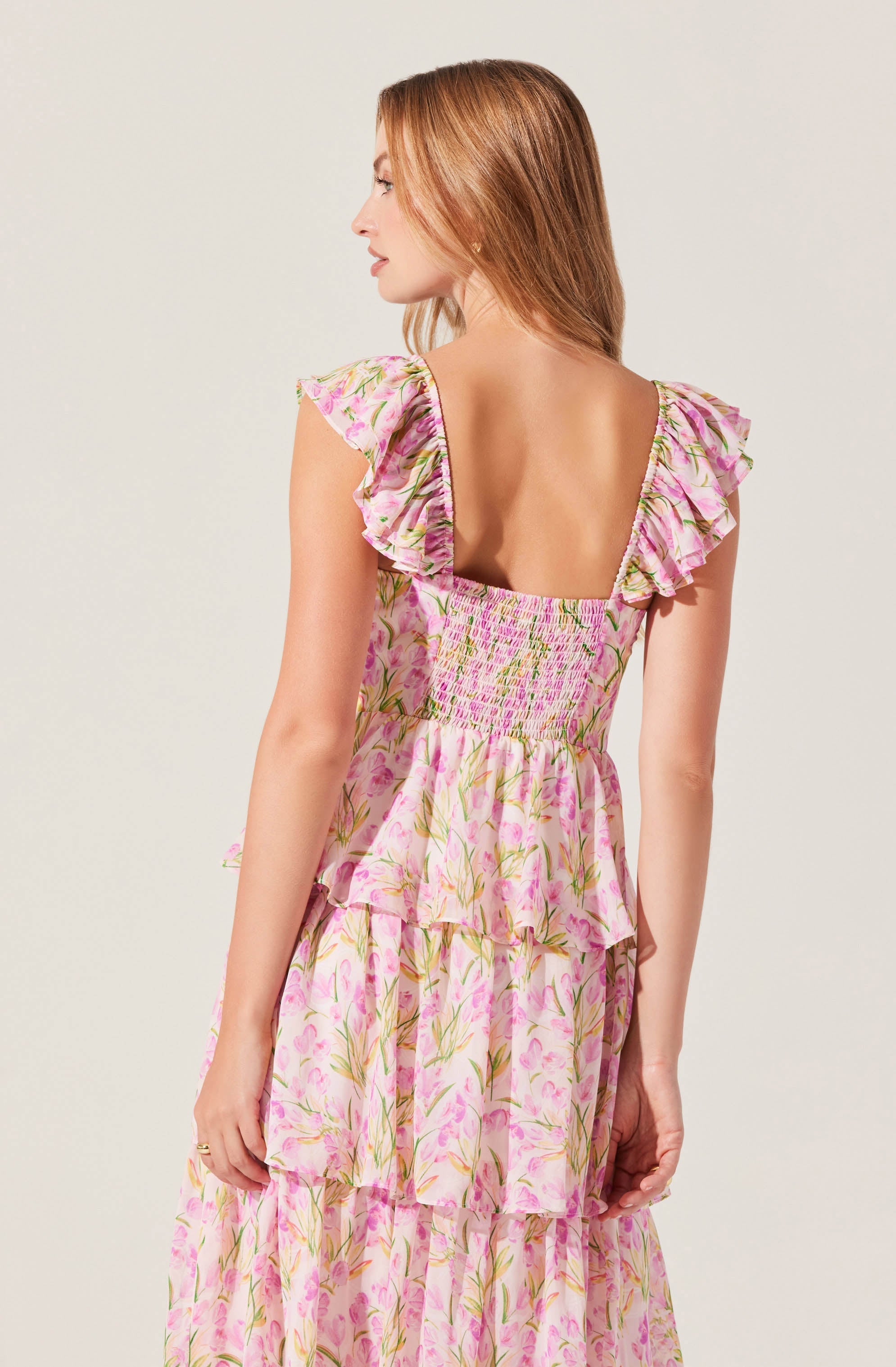 Midsummer Floral Tiered Maxi Dress