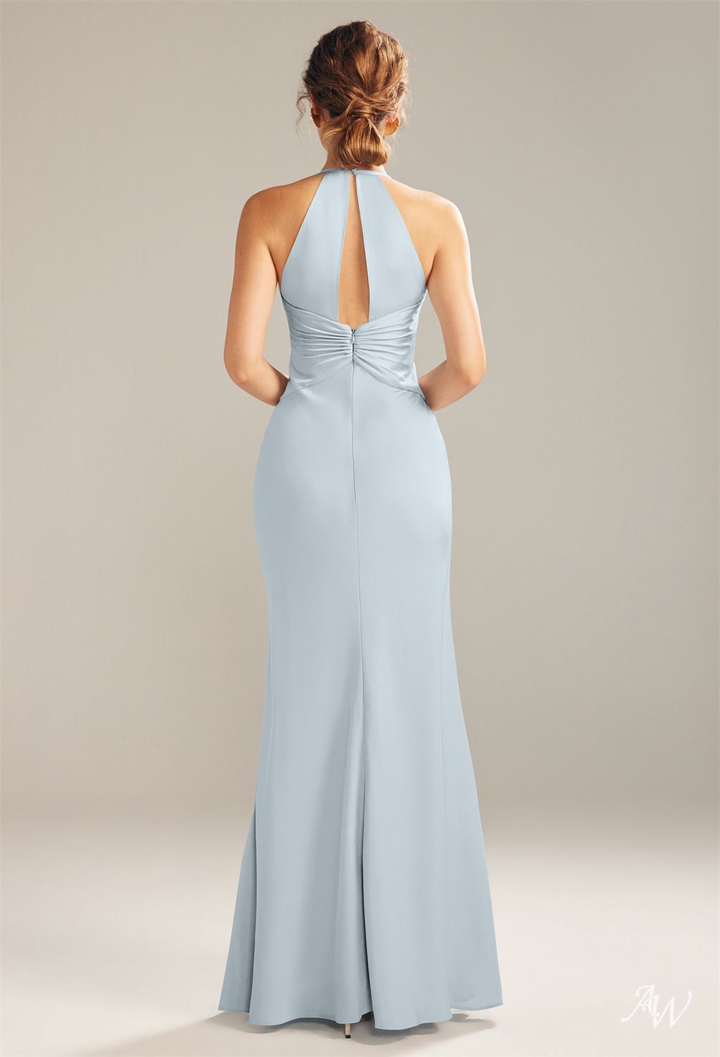 Floor-length Mermaid Maxi Dress-Blue #color_Baby Blue